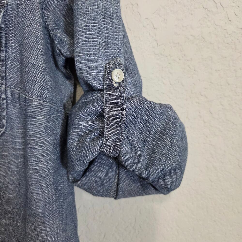J Crew Factory Perfect Shirt Womens S Chambray Button Up Casual Cotton Fall - Picture 7 of 12